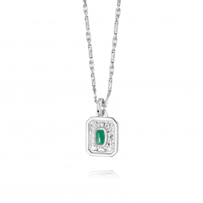 May Birthstone Recycled Sterling Silver Necklace BS05_SLV