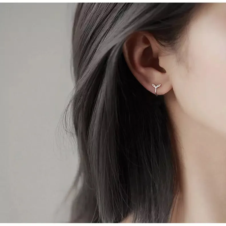 Mermaid’s Tail Huggie Earrings