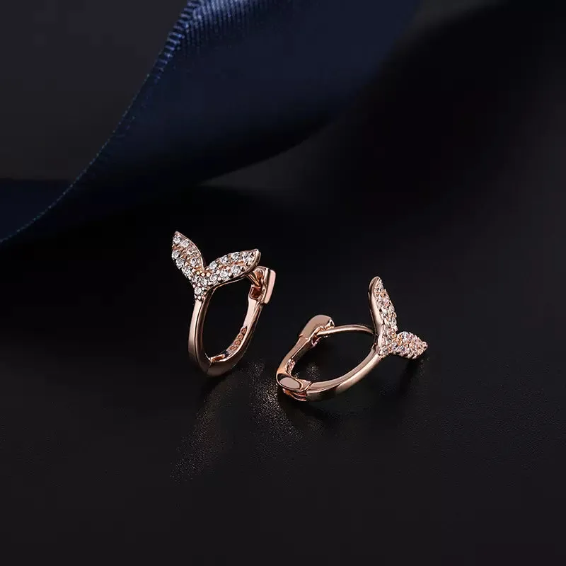 Mermaid’s Tail Huggie Earrings