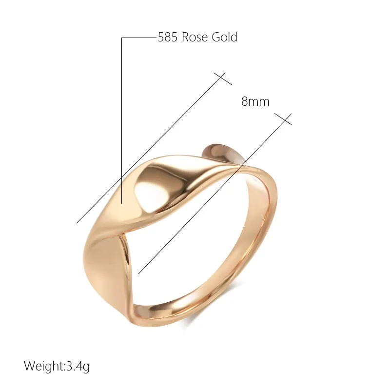 Minimalist Double Twist Smooth Geometric Rings
