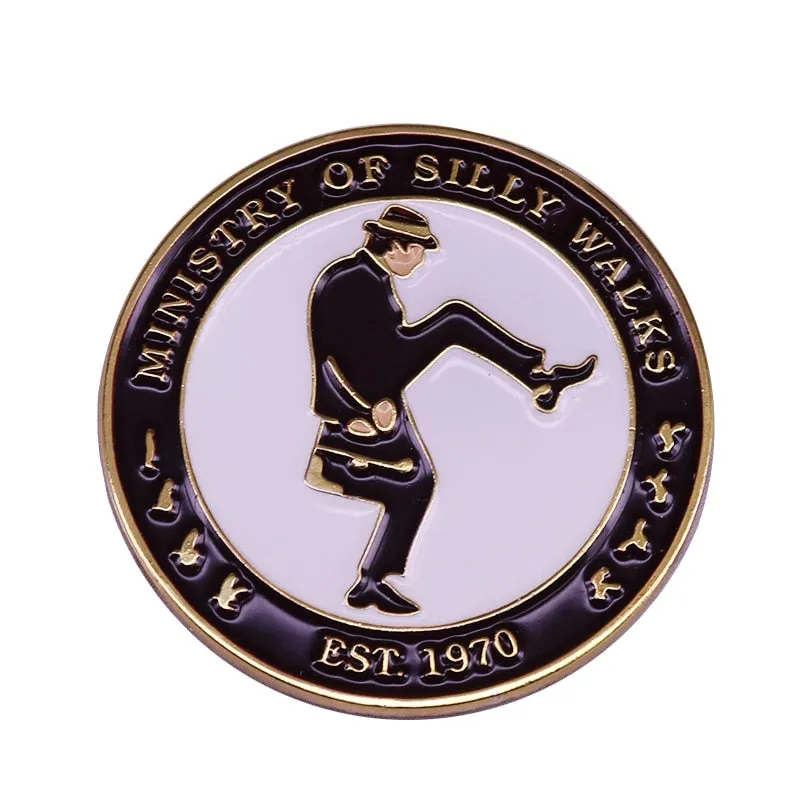 Ministry of Silly Walks Badge Monty Python Flying Circus Pin