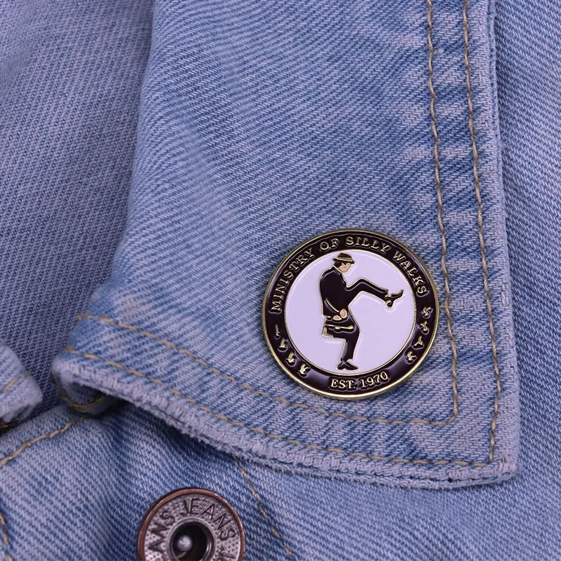 Ministry of Silly Walks Badge Monty Python Flying Circus Pin