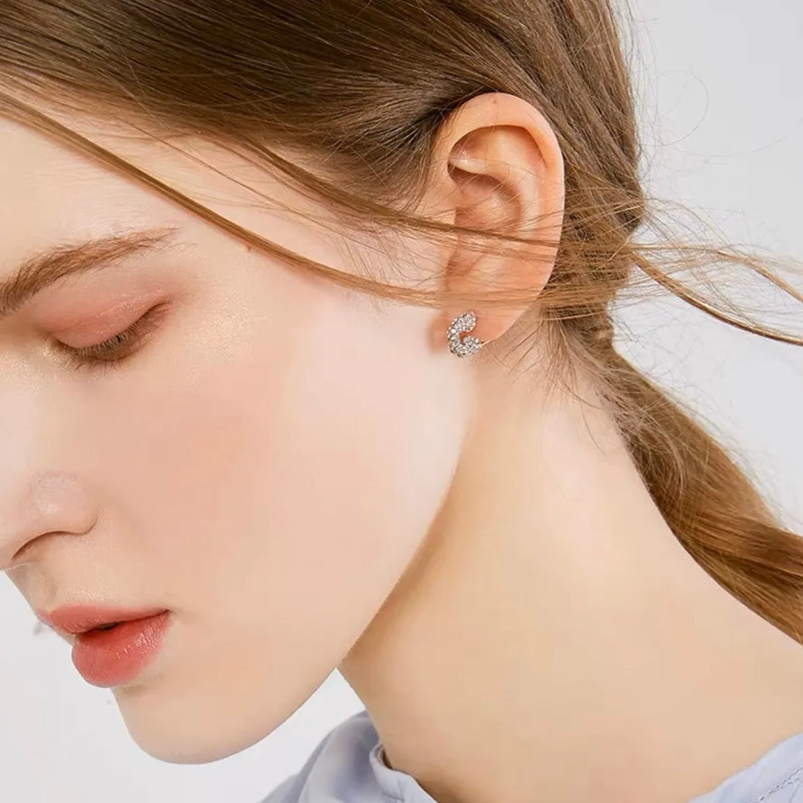 Monaco Safety Pin Hoops