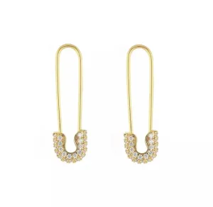 Monaco Safety Pin Hoops