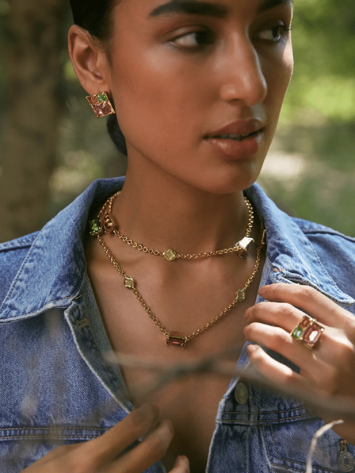 Multicolour Crystal Necklace