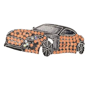 New 5-color Rhinestone Car Brooches For Women And Men
