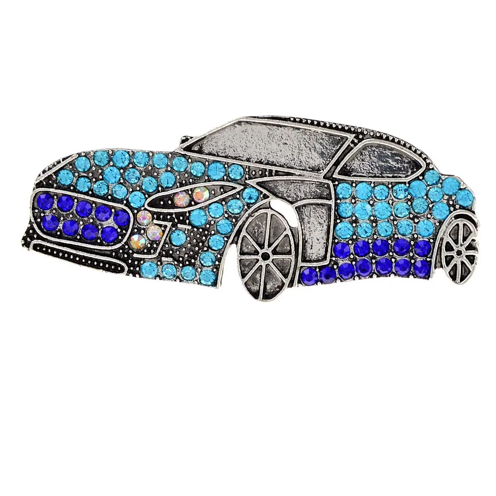 New 5-color Rhinestone Car Brooches For Women And Men