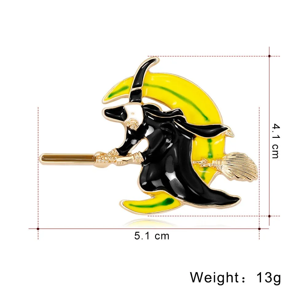New Creative Halloween Brooches For Women Cartoon