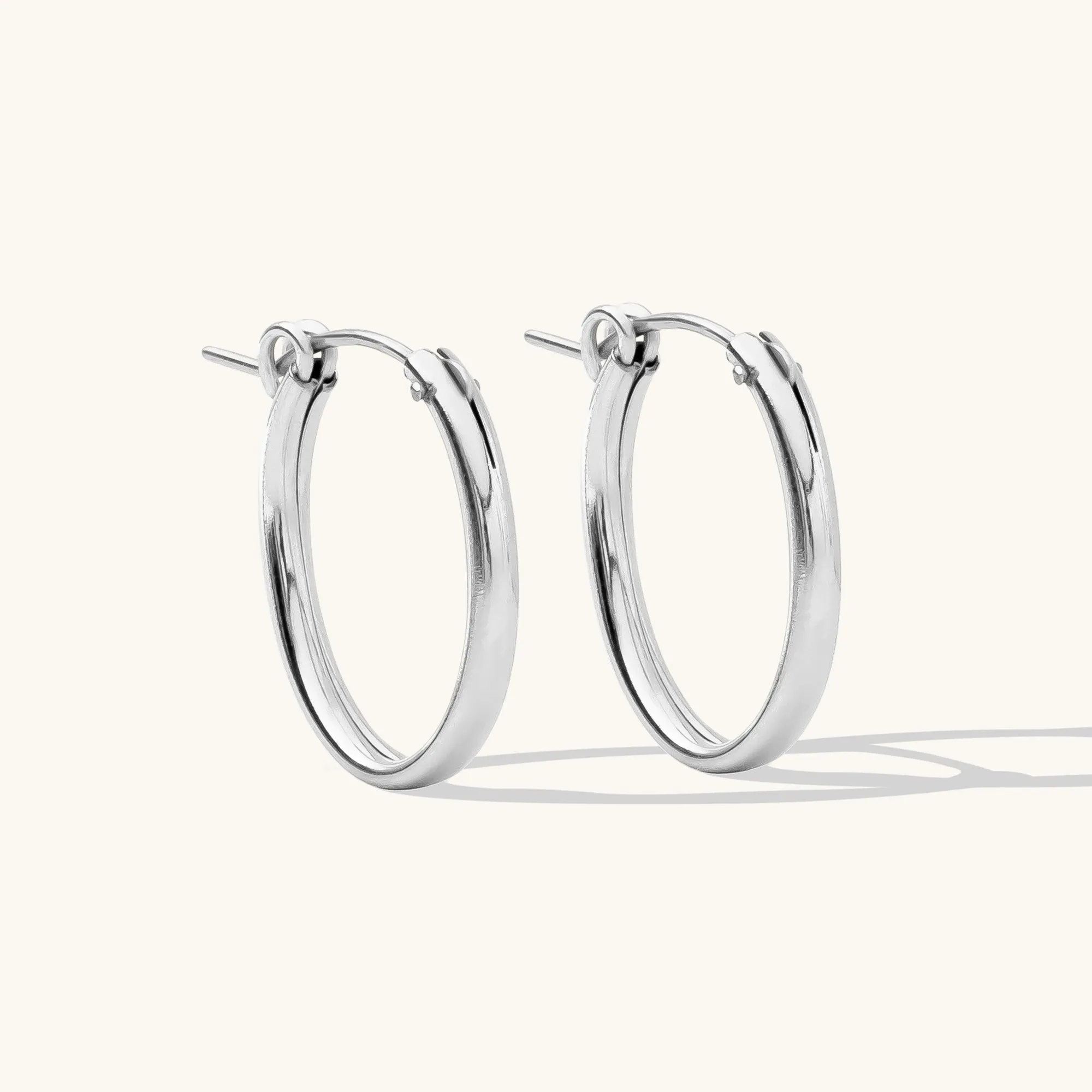 Oval Everyday Hoop Earrings