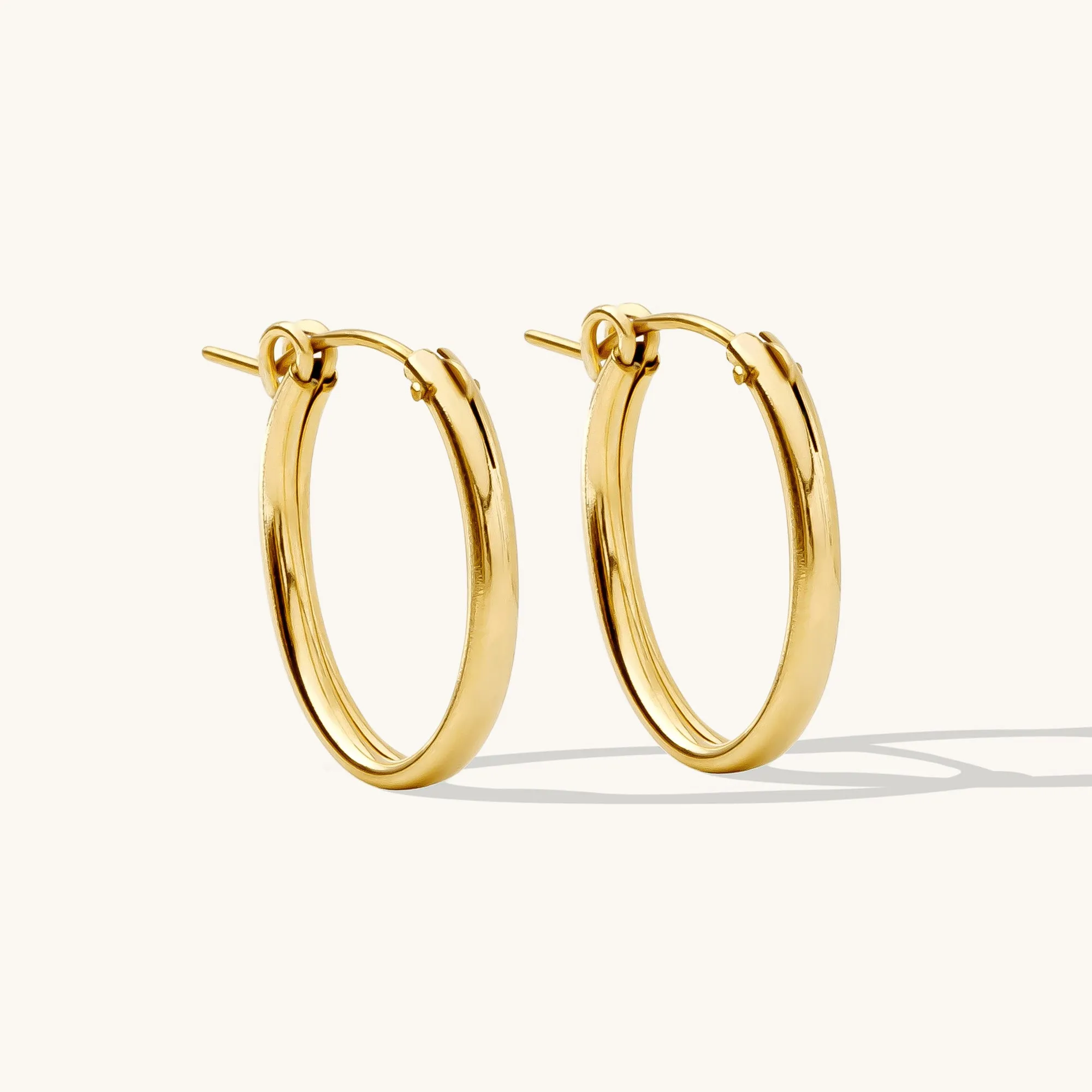 Oval Everyday Hoop Earrings