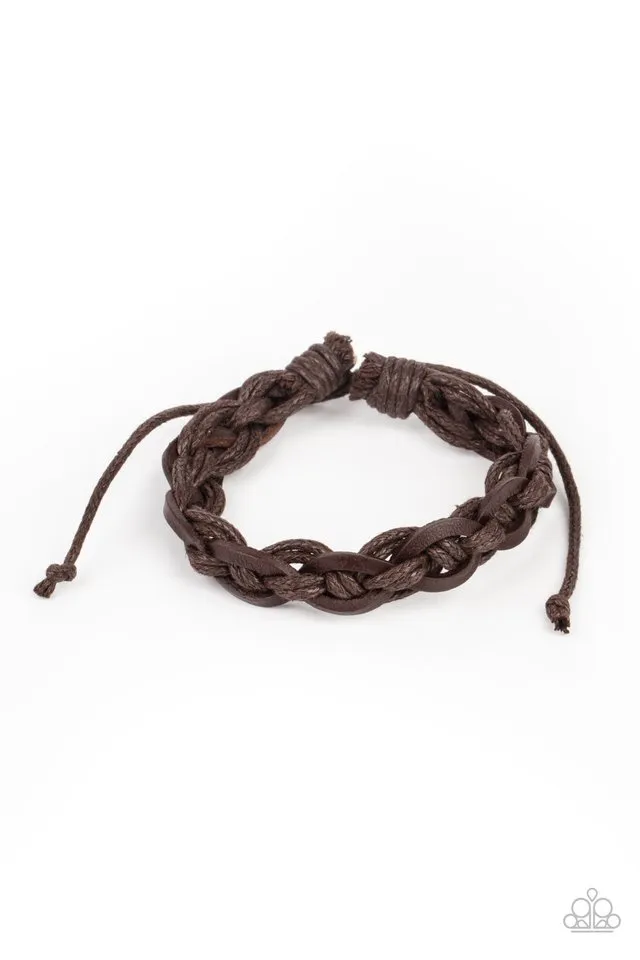 Paparazzi Bracelet ~ Rugged Adventure - Brown