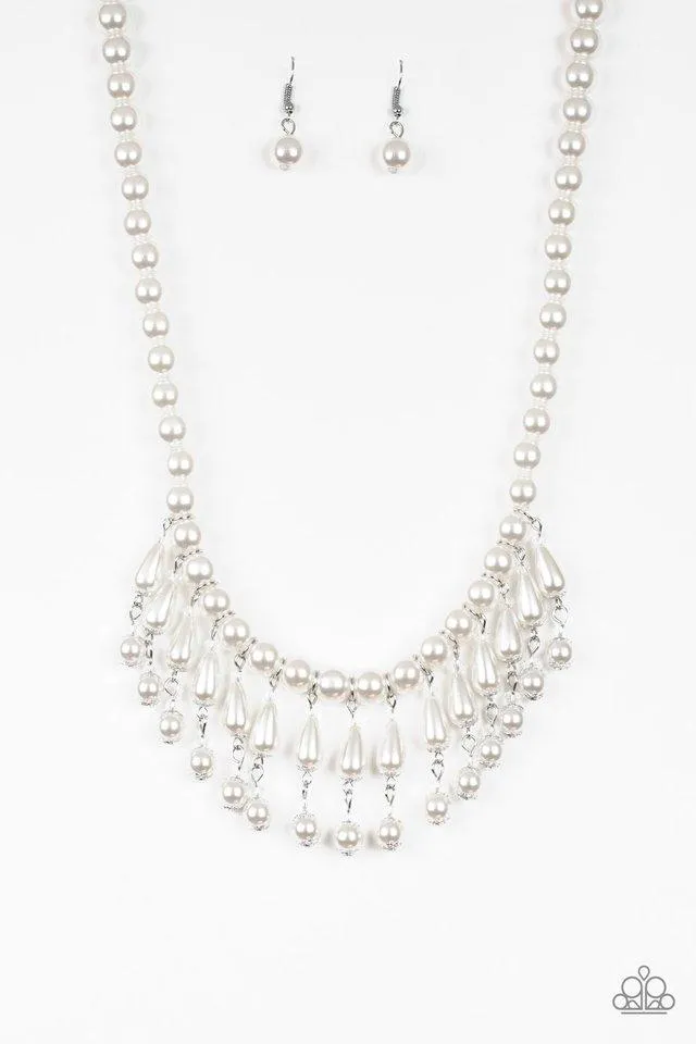 Paparazzi Necklace ~ Miss Majestic - White