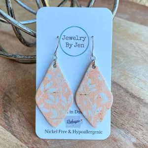 Peach Willow Cork Earrings