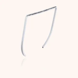 Pi Squared Hammered Bracelet - silver
