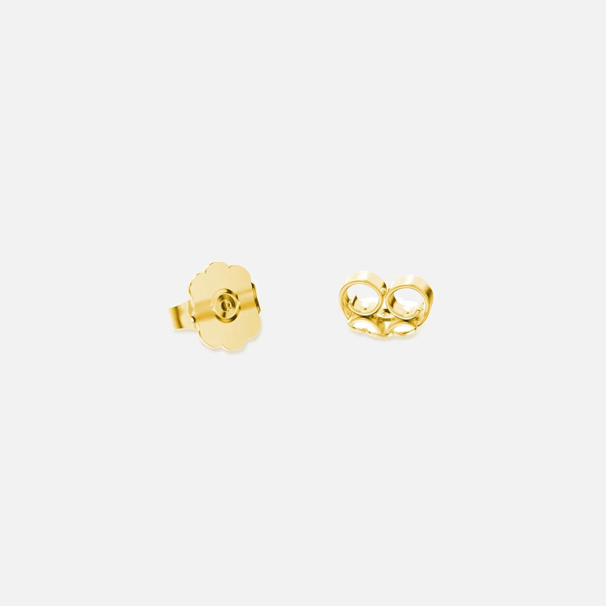 Plain Moon Stud Earrings