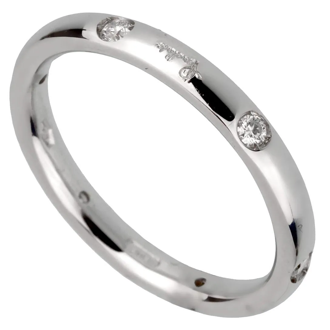 Pomellato Diamond White Gold Eternity Band Ring Sz 5