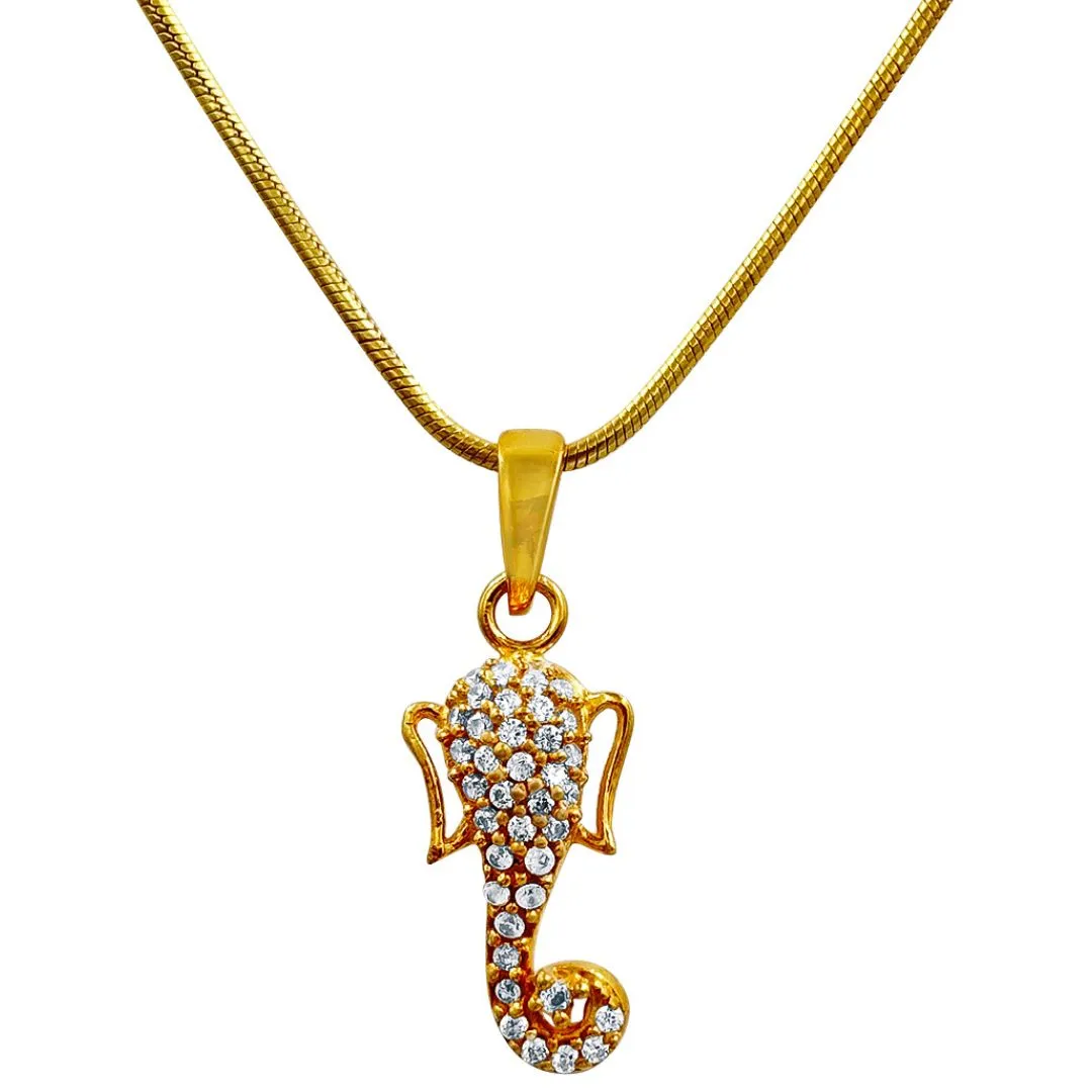 Prosperity Ganpati Pendant in Sterling Silver