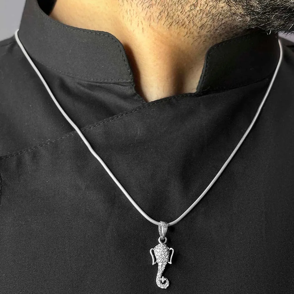 Prosperity Ganpati Pendant in Sterling Silver