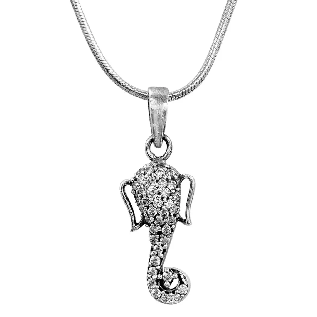Prosperity Ganpati Pendant in Sterling Silver