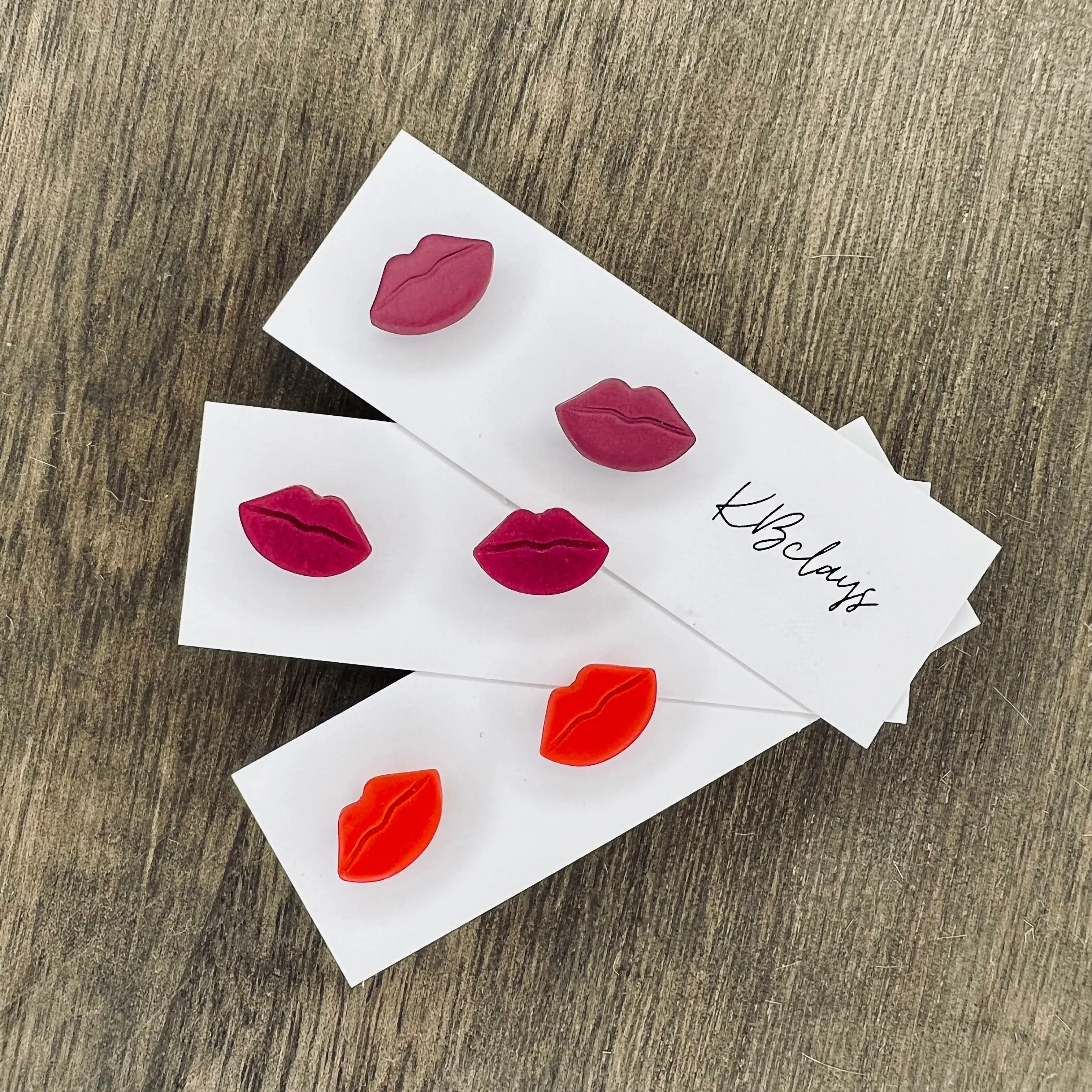 Pucker Up Earrings - 4 color options
