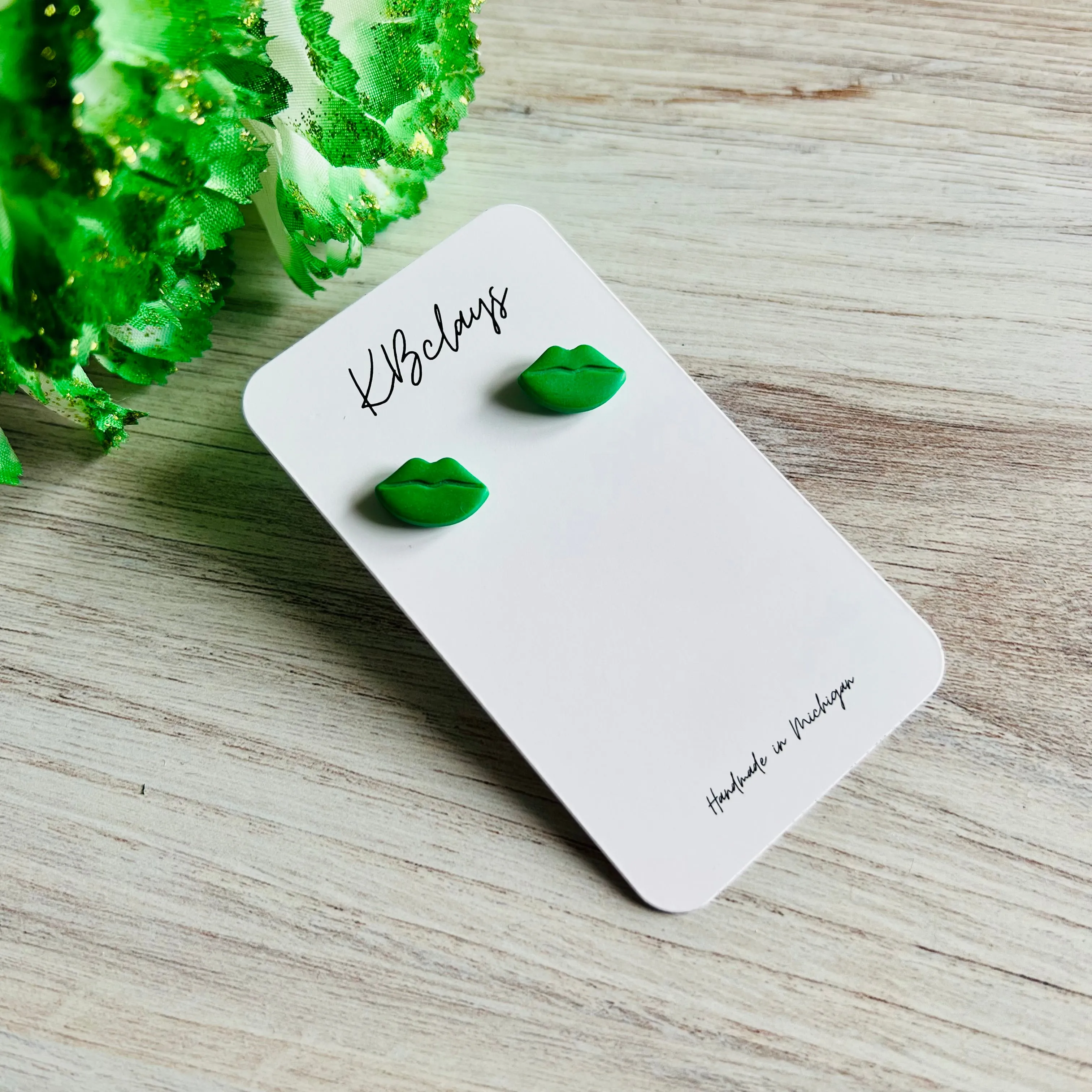 Pucker Up Earrings - 4 color options