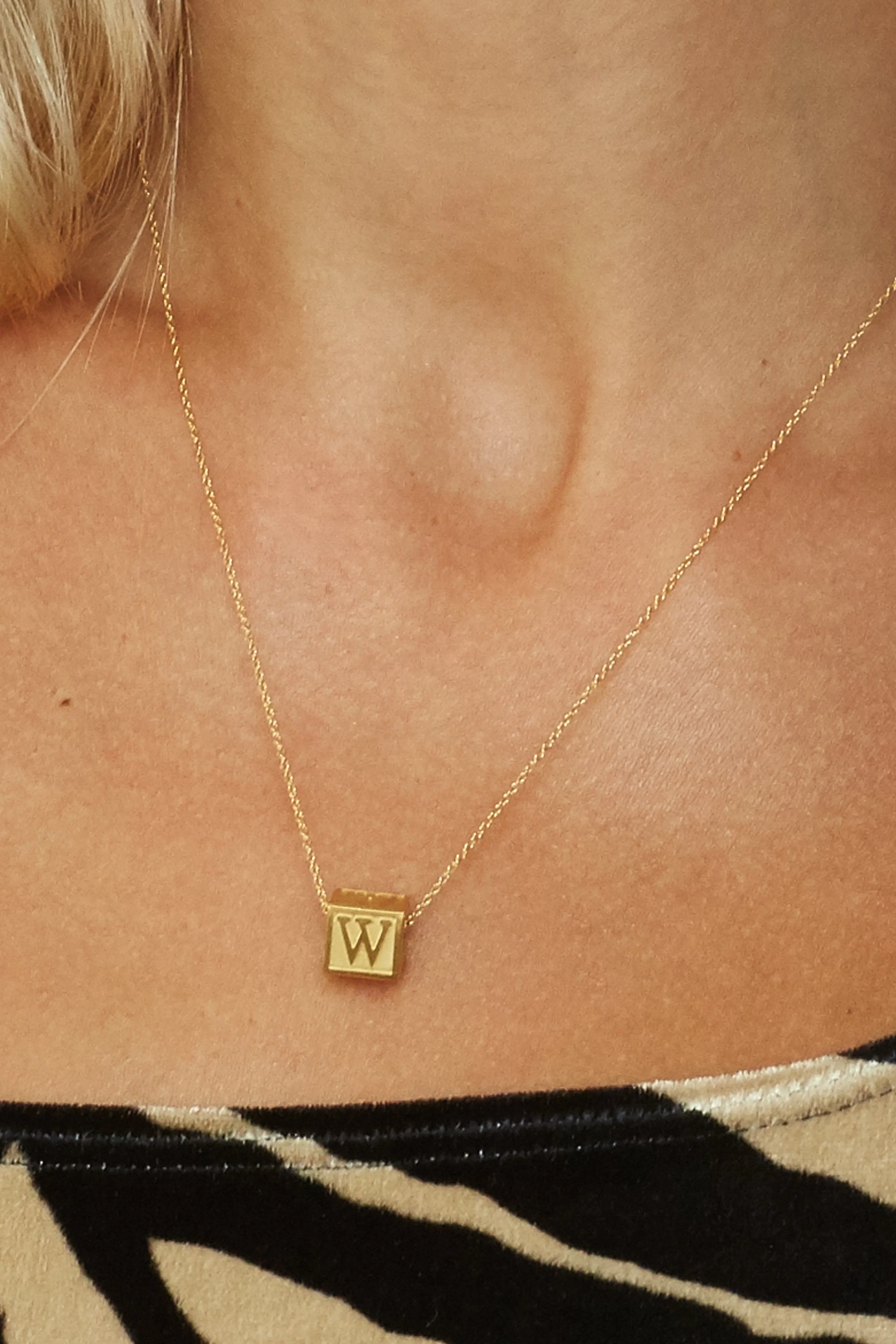 "W" Letter Block