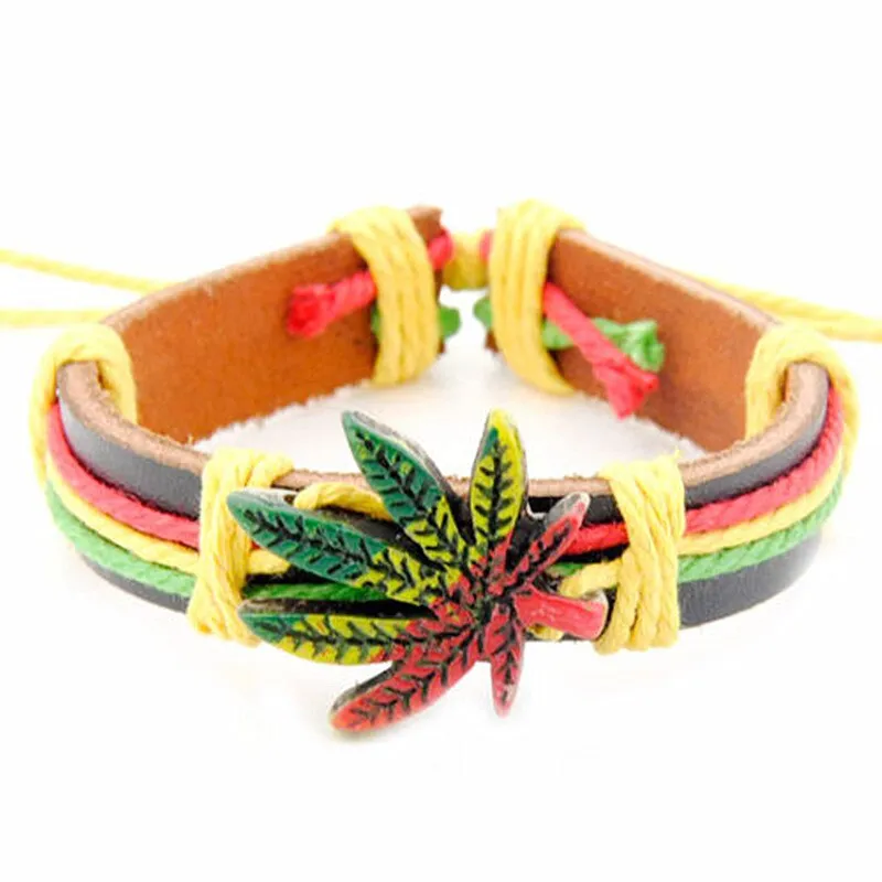 Rasta Leather Bracelet