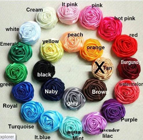 Red Luxury Round Bouquet l  Satin Roses Brooch Bouquet~ BOU-026