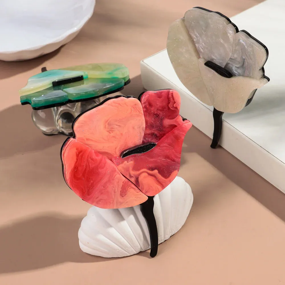 Rose Flower Acrylic Brooches