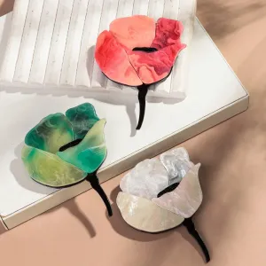 Rose Flower Acrylic Brooches