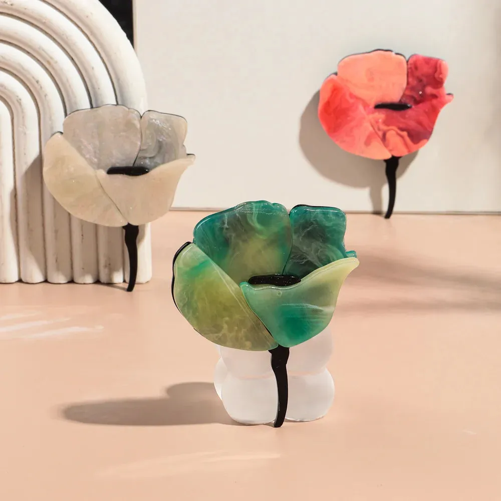 Rose Flower Acrylic Brooches