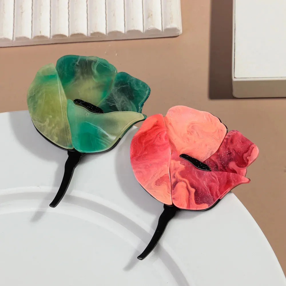 Rose Flower Acrylic Brooches