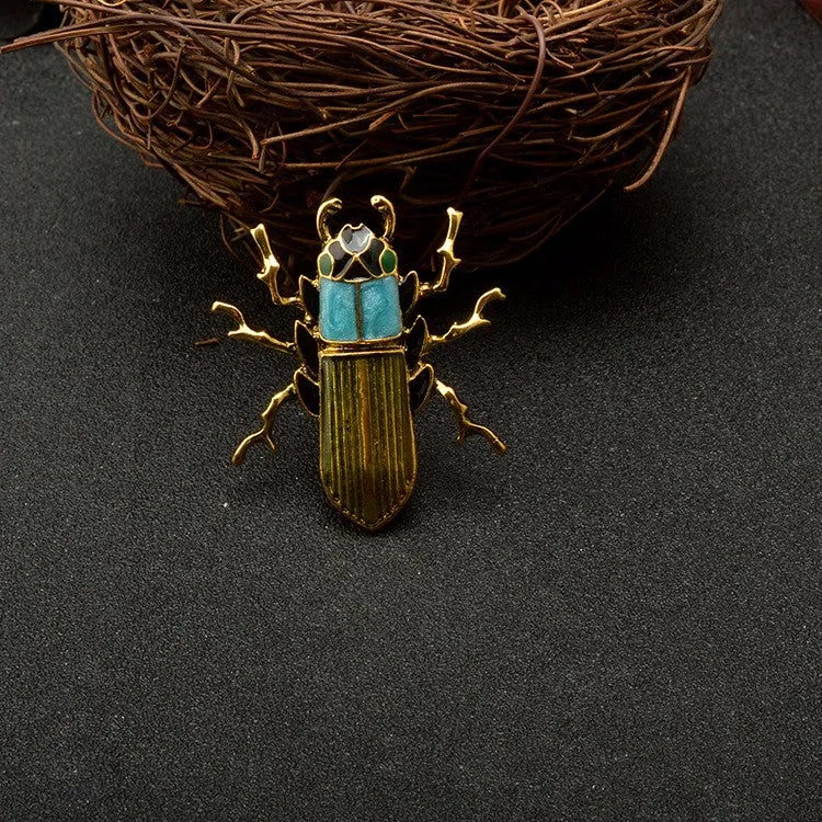 Scarab Beetle Insect Brooches