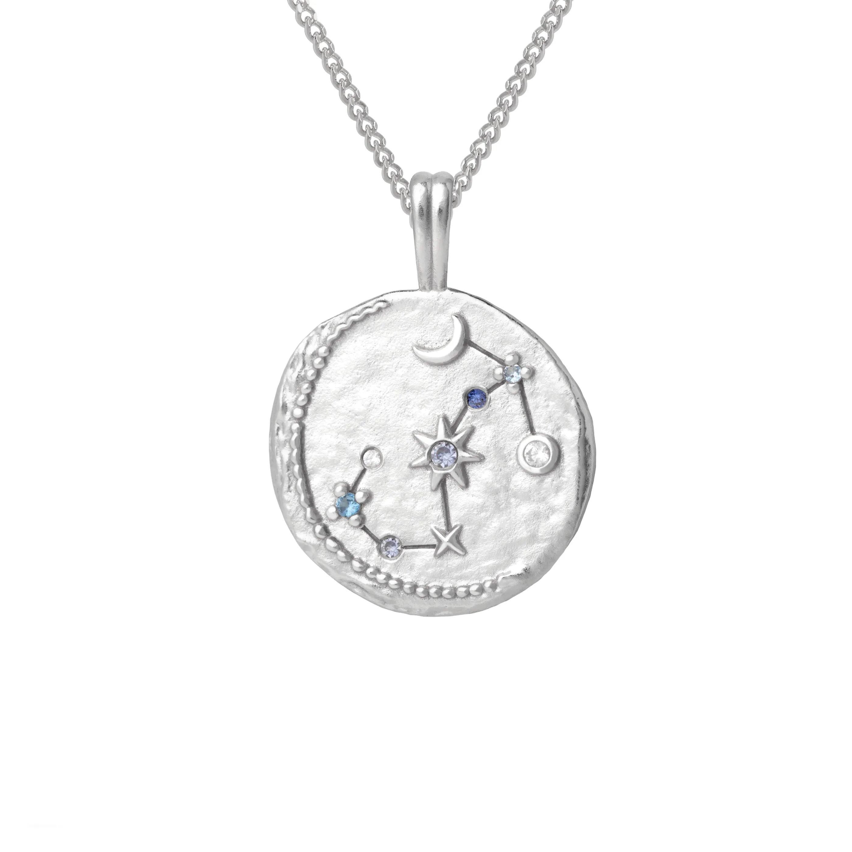 Scorpio Zodiac Pendant Necklace in Silver