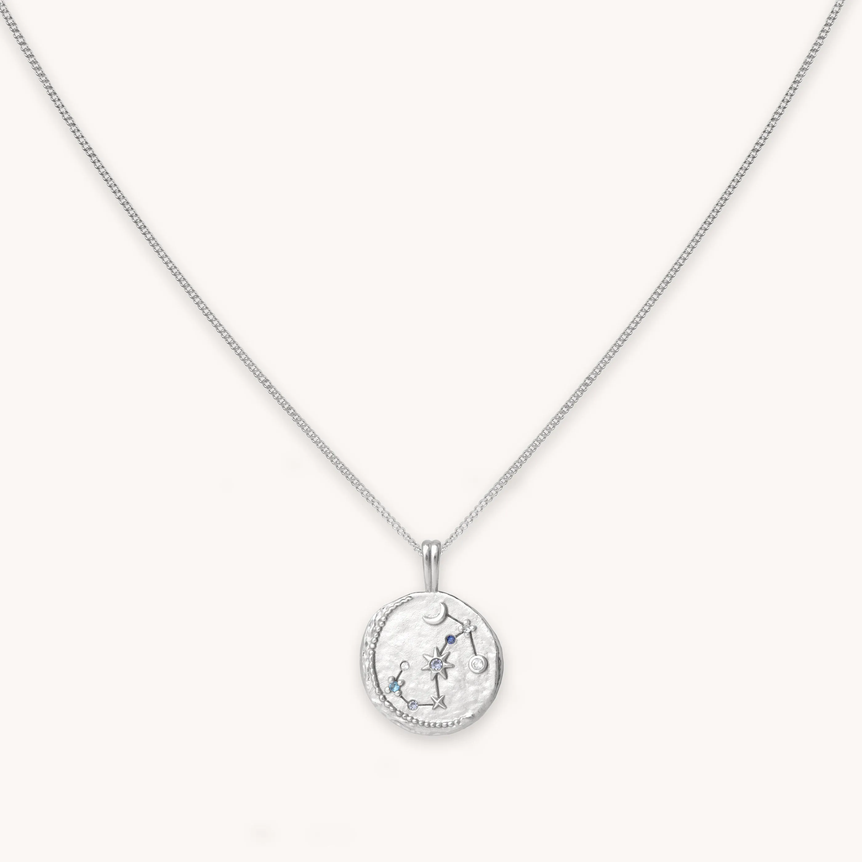 Scorpio Zodiac Pendant Necklace in Silver