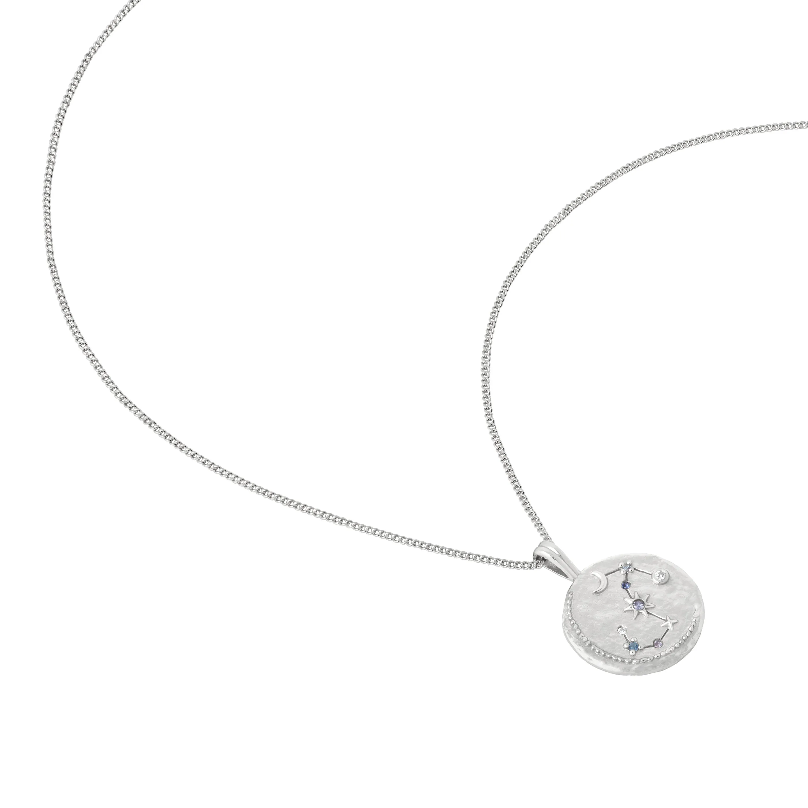 Scorpio Zodiac Pendant Necklace in Silver