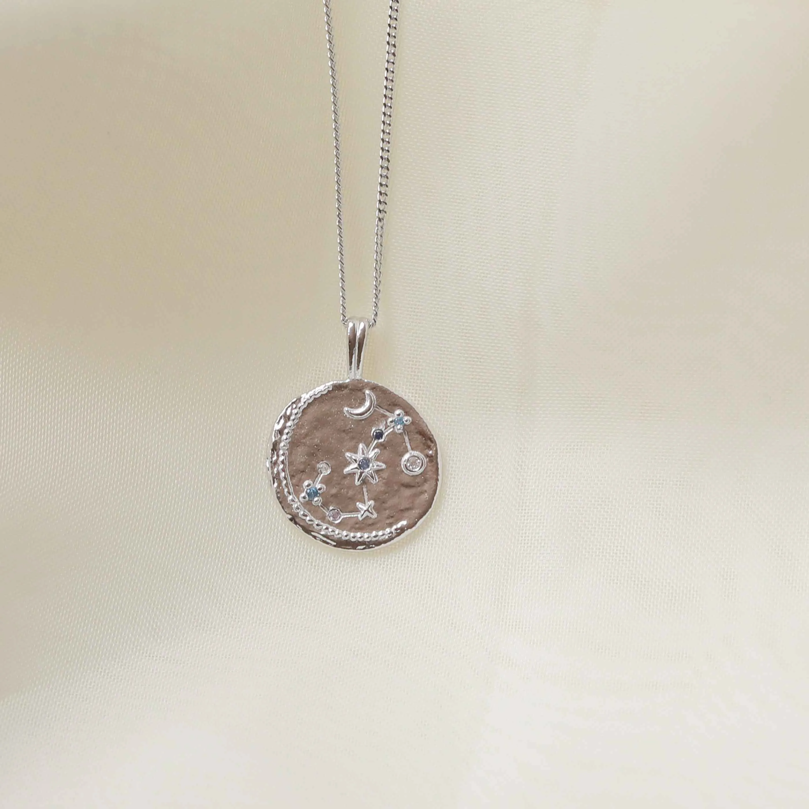 Scorpio Zodiac Pendant Necklace in Silver