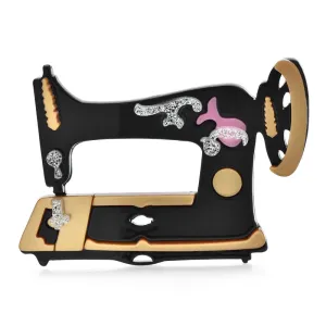 Sewing Machine Acrylic Brooch