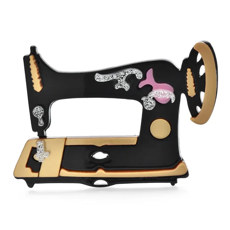 Sewing Machine Acrylic Brooch