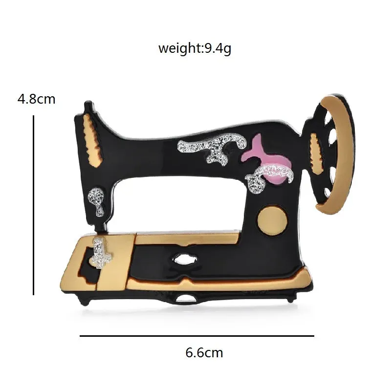 Sewing Machine Acrylic Brooch