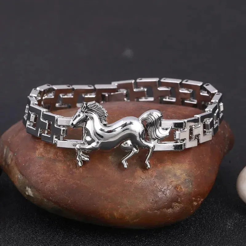 Silver Plated Metal Bracelets Men Scorpion Charms Men Bracelets Punk Man Bracelets & Bangles Wristband Pulsera HombreJewelry