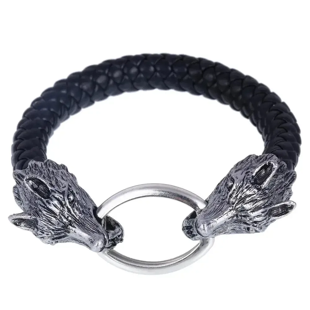 Silver Plated Metal Bracelets Men Scorpion Charms Men Bracelets Punk Man Bracelets & Bangles Wristband Pulsera HombreJewelry