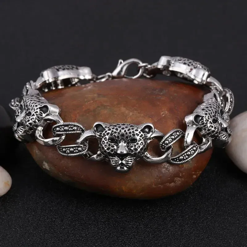 Silver Plated Metal Bracelets Men Scorpion Charms Men Bracelets Punk Man Bracelets & Bangles Wristband Pulsera HombreJewelry