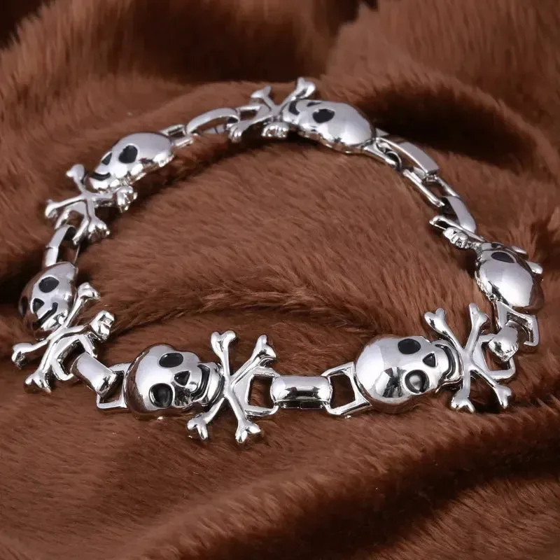 Silver Plated Metal Bracelets Men Scorpion Charms Men Bracelets Punk Man Bracelets & Bangles Wristband Pulsera HombreJewelry