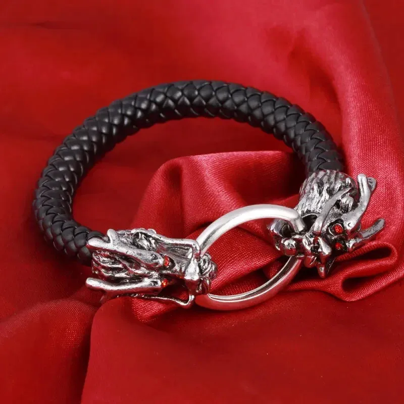 Silver Plated Metal Bracelets Men Scorpion Charms Men Bracelets Punk Man Bracelets & Bangles Wristband Pulsera HombreJewelry