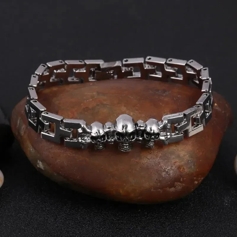 Silver Plated Metal Bracelets Men Scorpion Charms Men Bracelets Punk Man Bracelets & Bangles Wristband Pulsera HombreJewelry