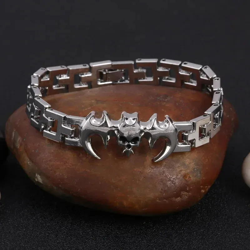 Silver Plated Metal Bracelets Men Scorpion Charms Men Bracelets Punk Man Bracelets & Bangles Wristband Pulsera HombreJewelry
