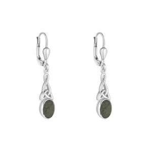 Solvar Sterling Silver Connemara Trinity Knot Earrings