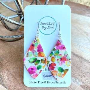 Spring Blossoms Cork Earring