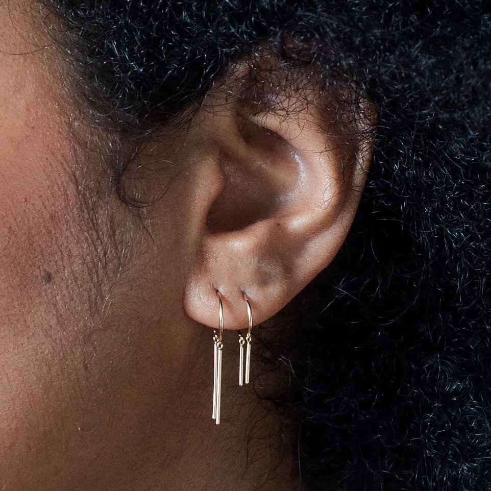 Sterling 'Chime' Threader Earrings